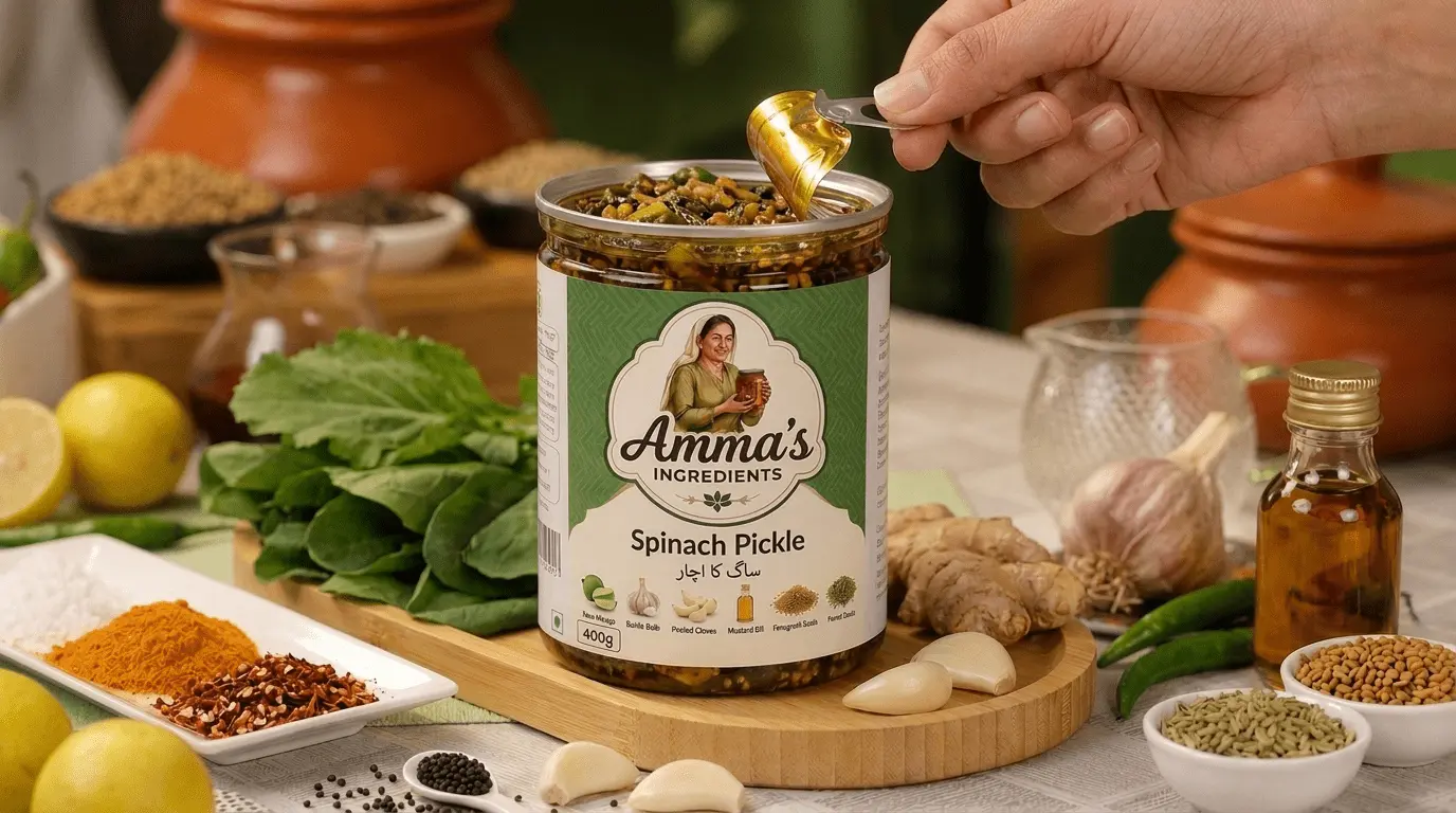 Traditional homemade Saag Achar by Amma's Ingredients Pakistan #1 Alternate View
