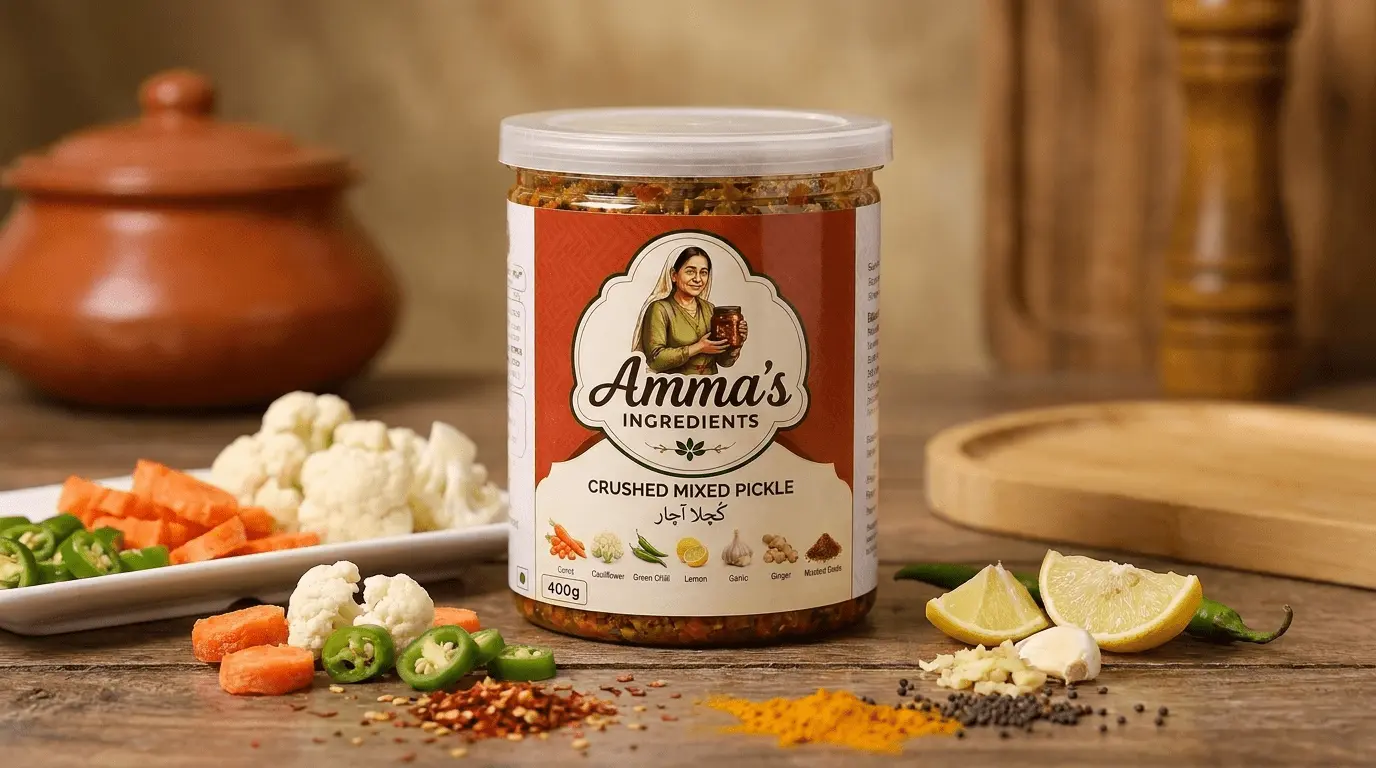 Kuchla Mix Achar (Crushed Mix Pickle) - Buy Online in Pakistan